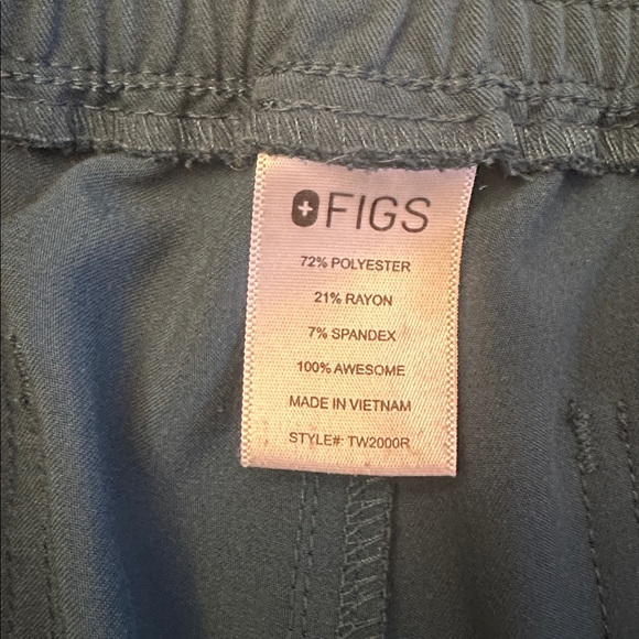 Figs Yola Scrub Pants in Caribbean Blue - Picture 5 of 5